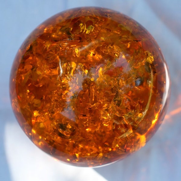 Amber Sphere helps brings calming and soothing energy 5396