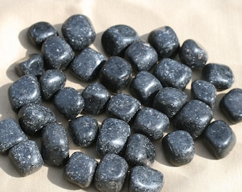 Nuummite Tumbled stones very magical 5311