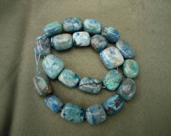 Papagoite and Ajoite Beads return to a state of grace, connection to higher dimensions, transmutatation of sorrow, 4186