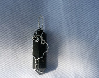 Nuummite Pendant Sterling Silver Wrap personal magic 5249