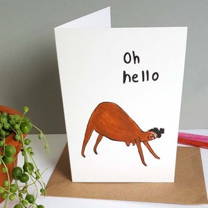Yoga greetings card fitness wellbeing mindful meditation gift