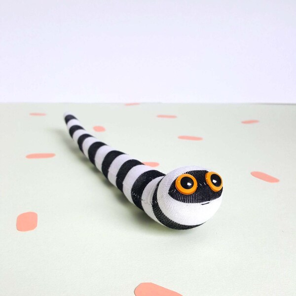 Plush puppet snake bendy wire pocket toy