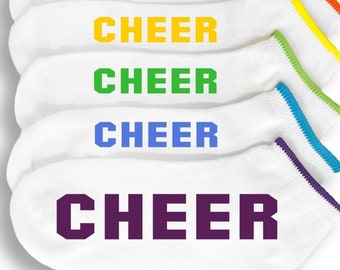 Personalized Cheer Socks: Mascot Team Sports Socks - 6 Pairs