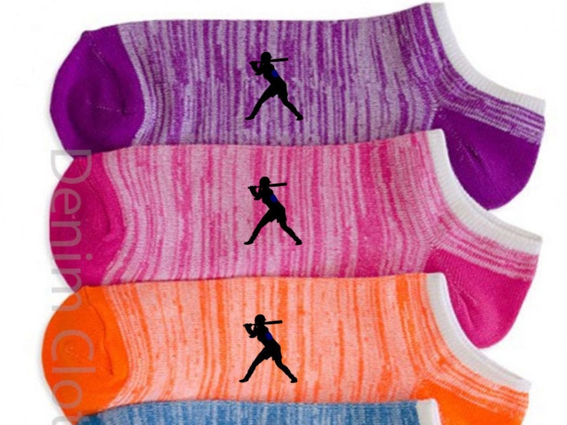 Softball Socks 6 Pairs of Custom Printed Softball Socks Name Etsy