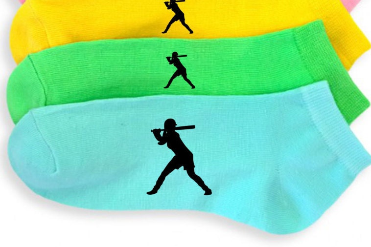 Softball Socks 6 Pairs of Custom Printed Softball Socks Name Etsy