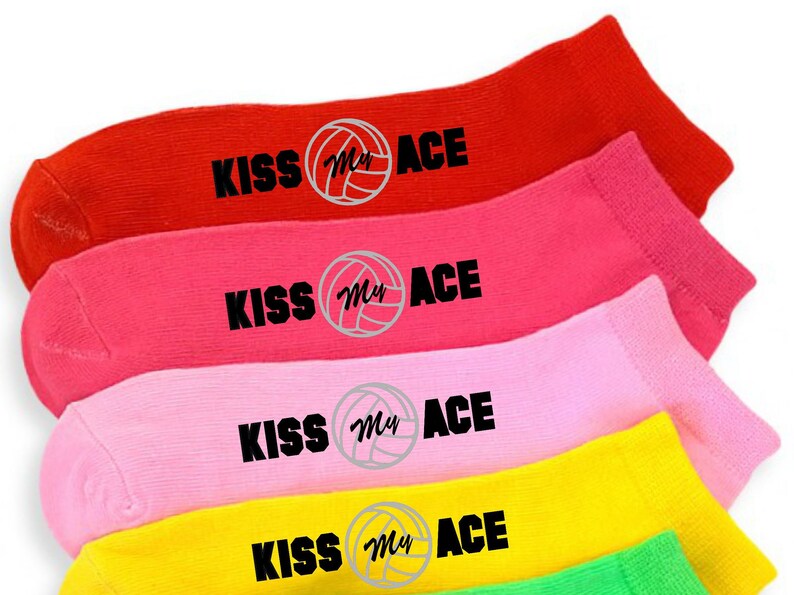Volleyball Socks 6 Pairs of Custom Printed Etsy