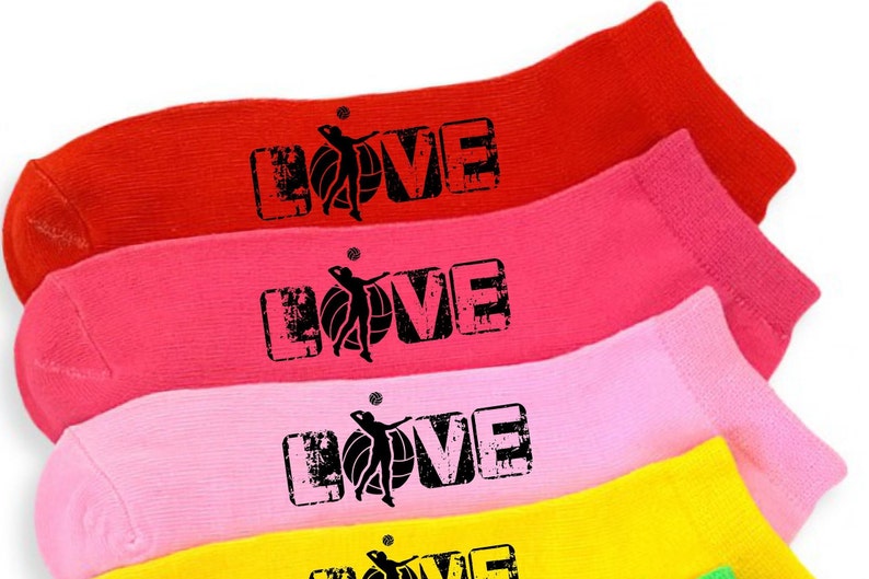 Volleyball Socks 6 Pairs of Custom Printed Etsy
