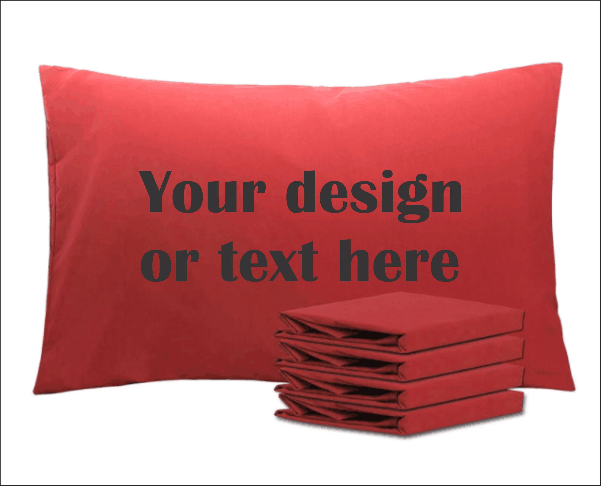 Custom Pillowcase Red Pillowcase Girl Pillowcase Adult Etsy UK