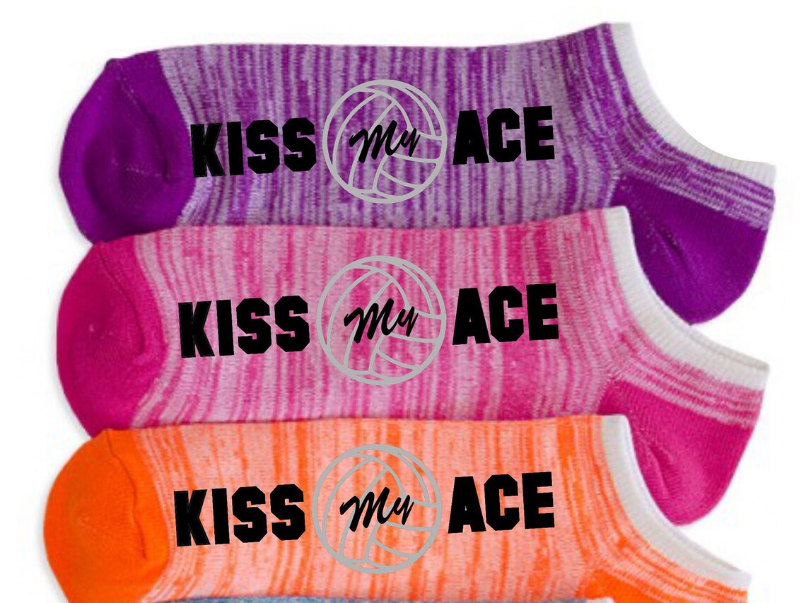 Volleyball Socks 6 Pairs of Custom Printed Etsy