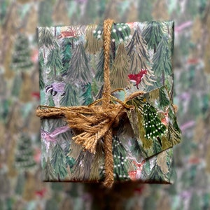 Festive Forest A2 Gift Wrap  (a2 sheets) & Optional Tags