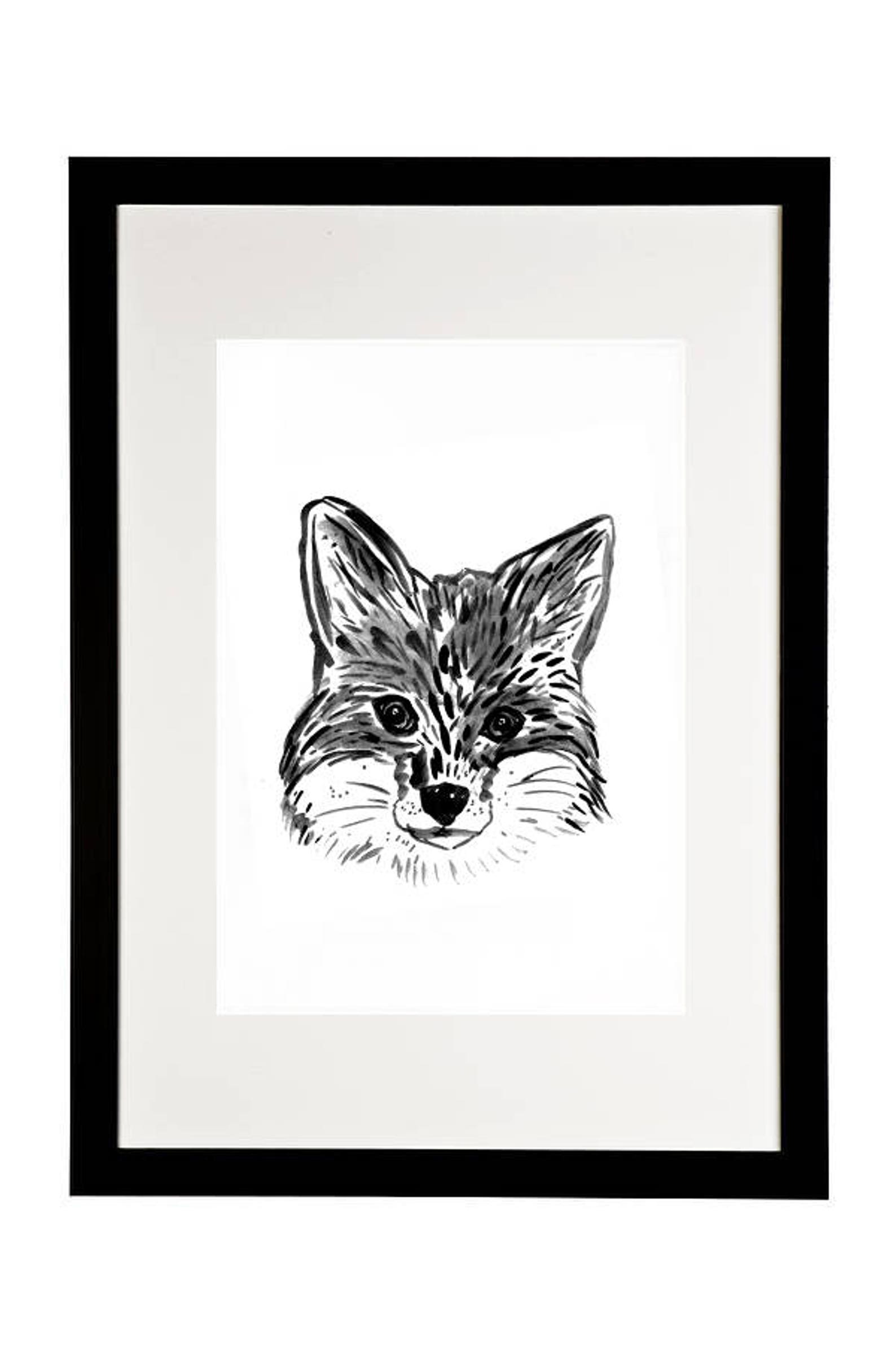 Animal Portrait Art Print Free text customising Etsy