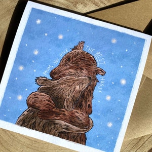 Mama you give the best hugs greeting card / art print