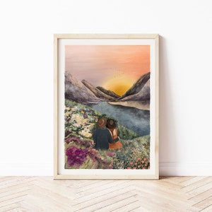 C'est une nouvelle aube... C'est un nouveau jour... Amoureux de la montagne Impression d'art | Carte de voeux / Miroir