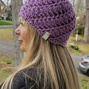 Crochet Beanie, Crochet Hat, Lacy Beanie, Handmade