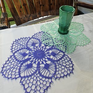 Handmade Crochet Doily, Vintage Inspired Home Decor.