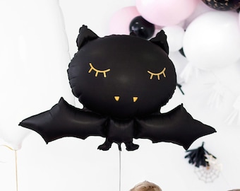 バットホイルバルーン 大型ハロウィンデコレーション 写真小道具 背景 センターピース パーティー用品 気まぐれでかわいい ガーリー 子供用デコレーション