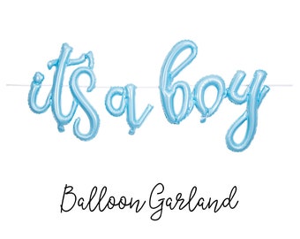 Boy Baby Shower Ballon Het is een jongen slinger minimalistische moderne blauwe gender onthullen 1 verjaardagsfeest decoratie tafel muur opgehangen banner