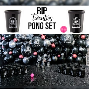 1 Set Of Beer Pong Cups With Portable Plastic Ping Pong Balls, Perfect For  Holiday Party Drinking Game, Christmas Games, Party Games