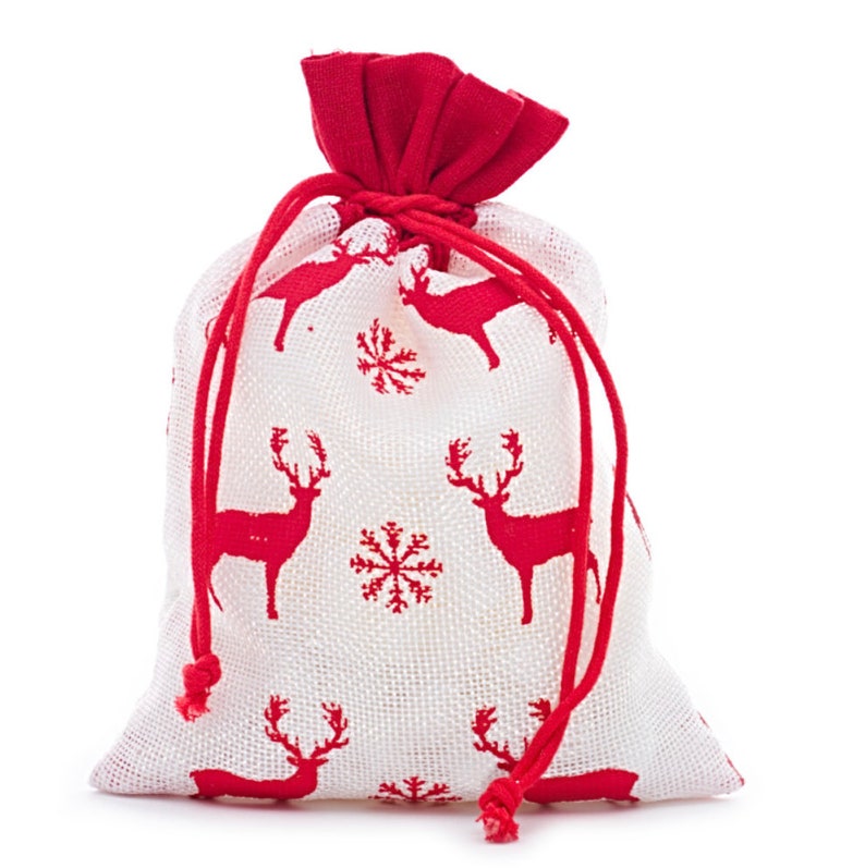 Christmas Fabric Gift Bags Drawstring Burlap Gift Bags Etsy Christmas Fabric Gift Bags Drawstring Burlap Gift Bags Etsy