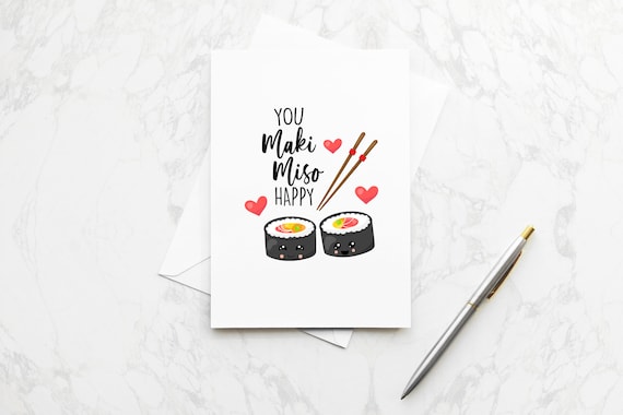 Sushi is my Valentine funny saying with cute sushi illustration perfect  gift idea for sushi lover and valentine's day