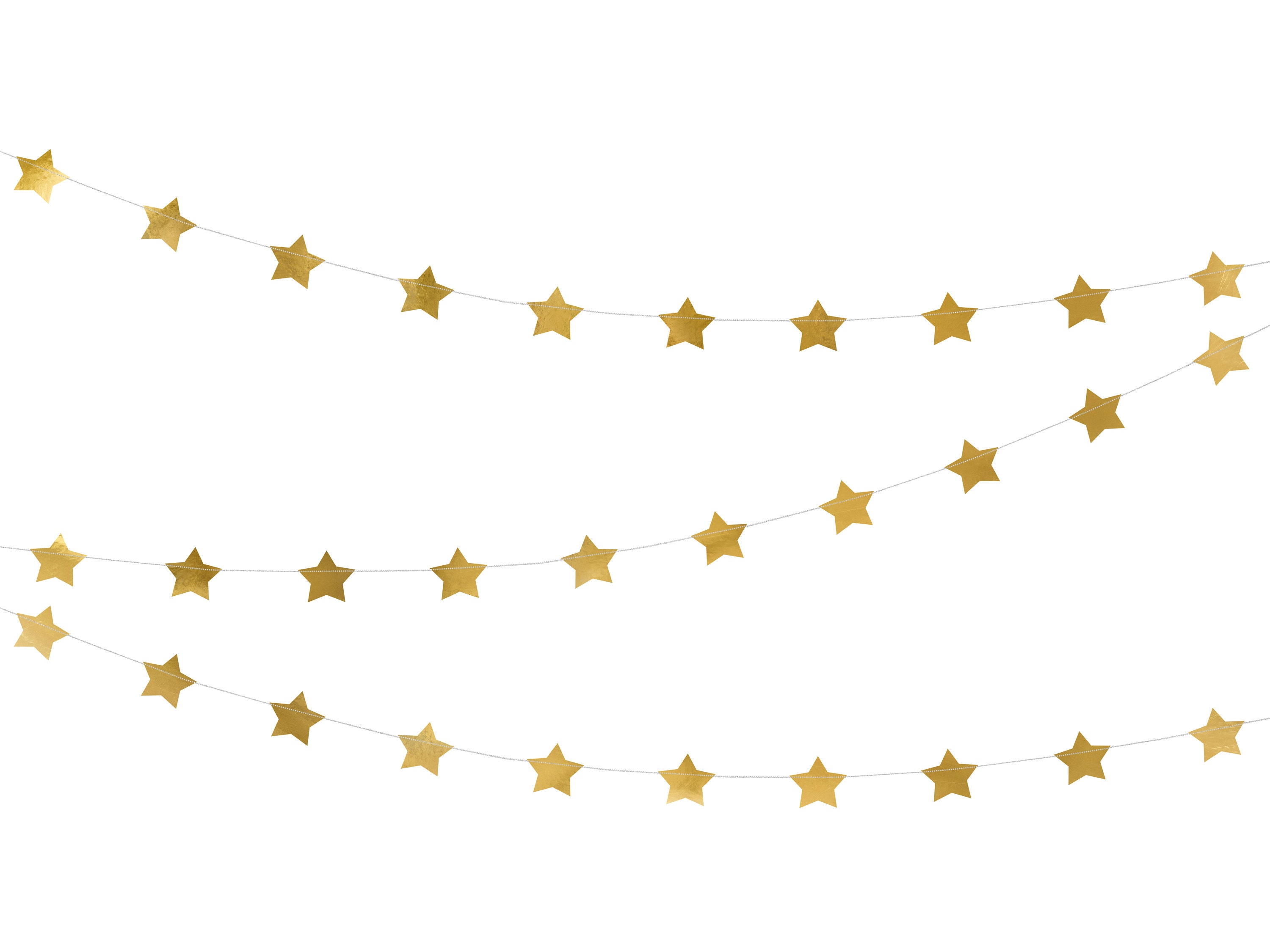 Glitter Star Garland Banner Decoration, 130 Feet Bright Star Hanging