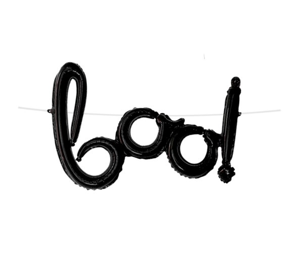 Boo Script Foil Balloon Garland Halloween Decoration Black Spooky Scarry Party Banner Indoor Outdoor Home Mantel Sign Photo Prop Backdrop Il_570xn