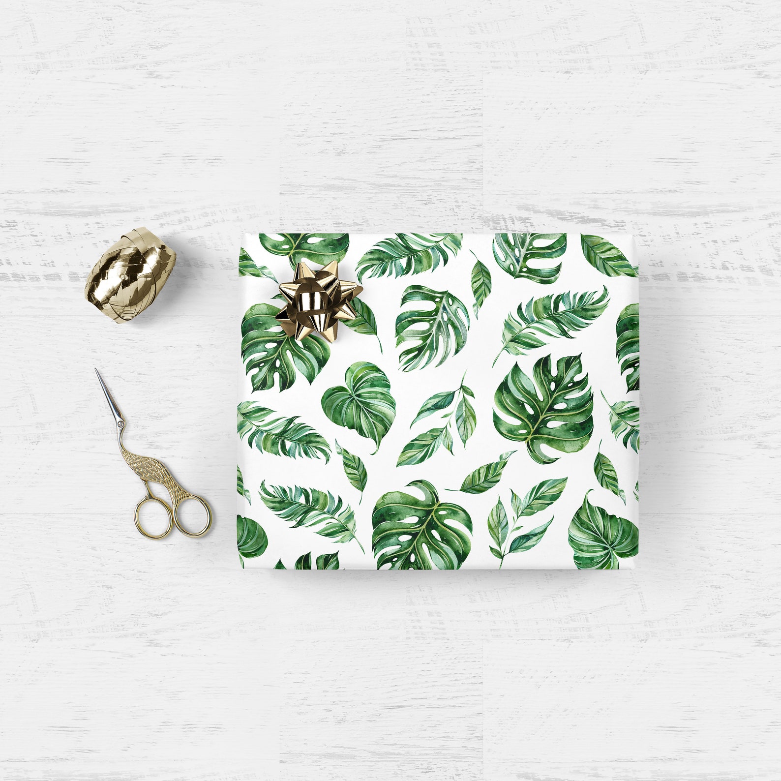 Tropical Wrapping Paper Botanical Wrapping Paper Botanical Gift Wrap ...