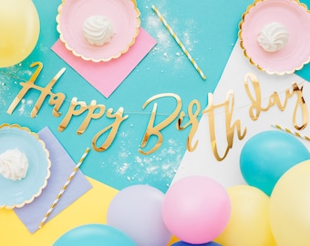 Personalisiertes Happy Birthday Banner Mit Namen & Alter – 91x30 Cm, Vinyl, Für Geburtstagsdeko