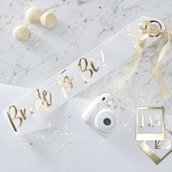 bride and bridesmaid sash