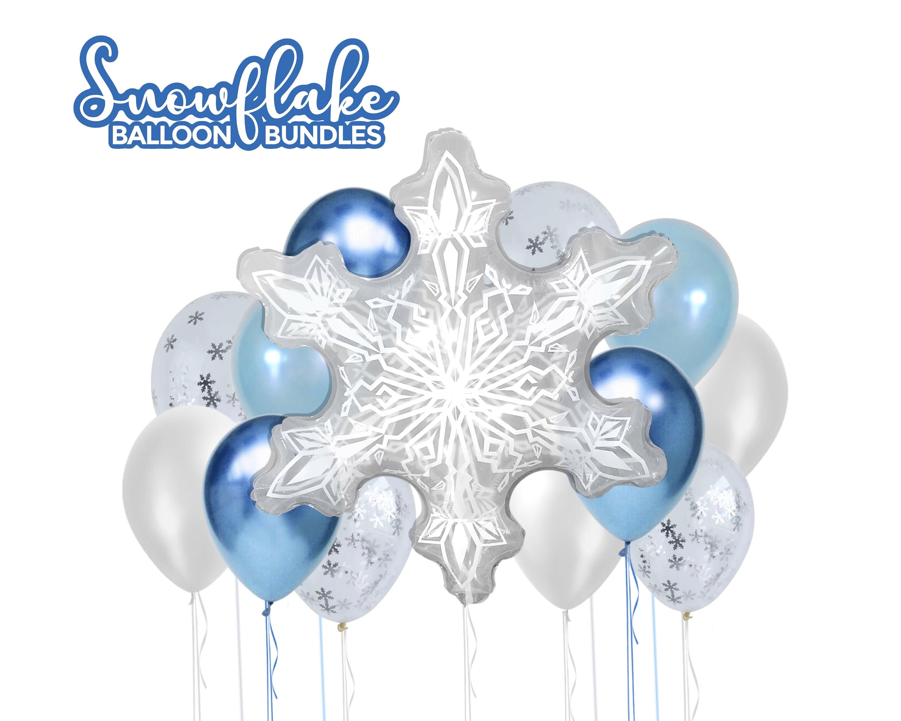 Reusable Snowflake Straws For Girls Birthday Party Supplies