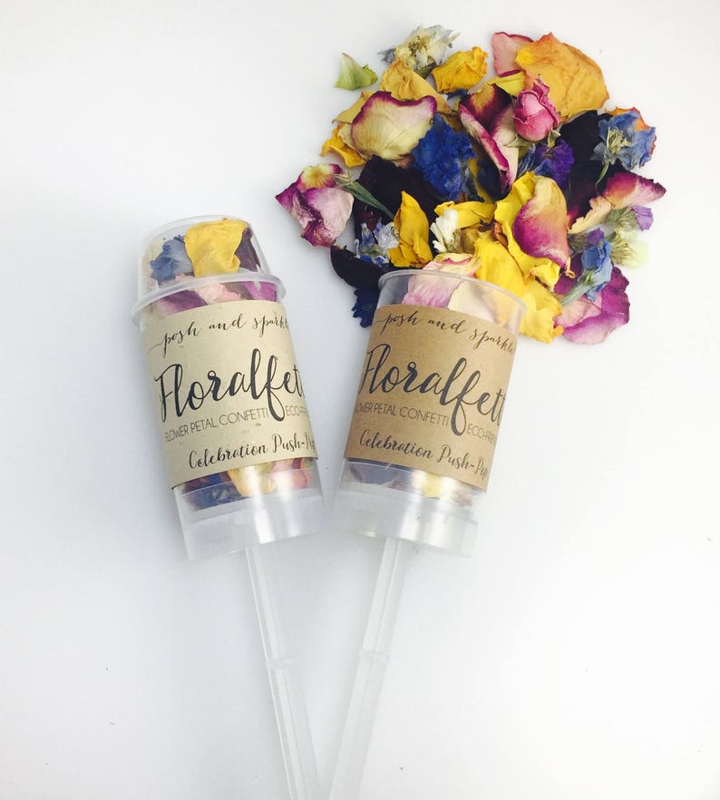Flower Petal Wedding Confetti Flower Confetti Popper Etsy