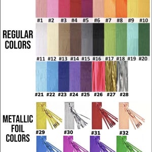 Tassel Balloon Tail Custom Colors Streamer Pink Blue White Long Paper Tissue Fringe Hanging Balloon Decor Bridal Baby Shower Wedding Party image 5