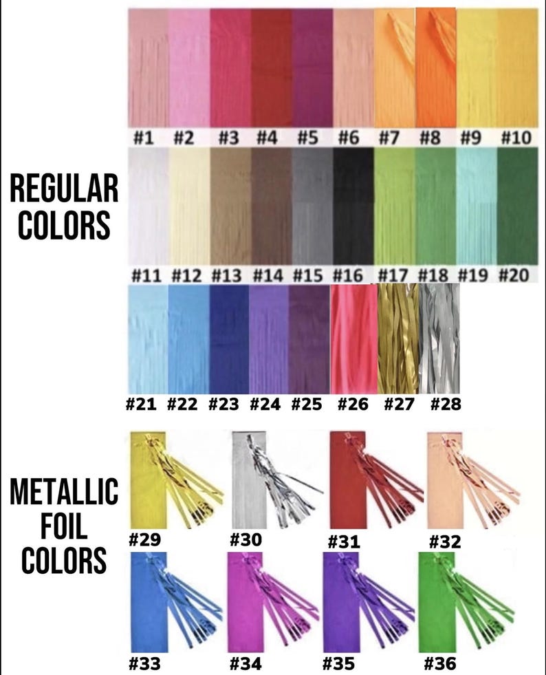Tassel Balloon Tail Custom Colors Streamer Pink Blue White Long Paper Tissue Fringe Hanging Balloon Decor Bridal Baby Shower Wedding Party image 5
