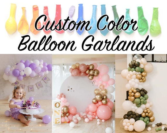 CUSTOM COLORS Balloon Garland DIY Kit Wedding Engagement Baby Bridal Shower Anniversary Party Arch Backdrop Doorway Pastel Chrome Retro Boho Il_570xn