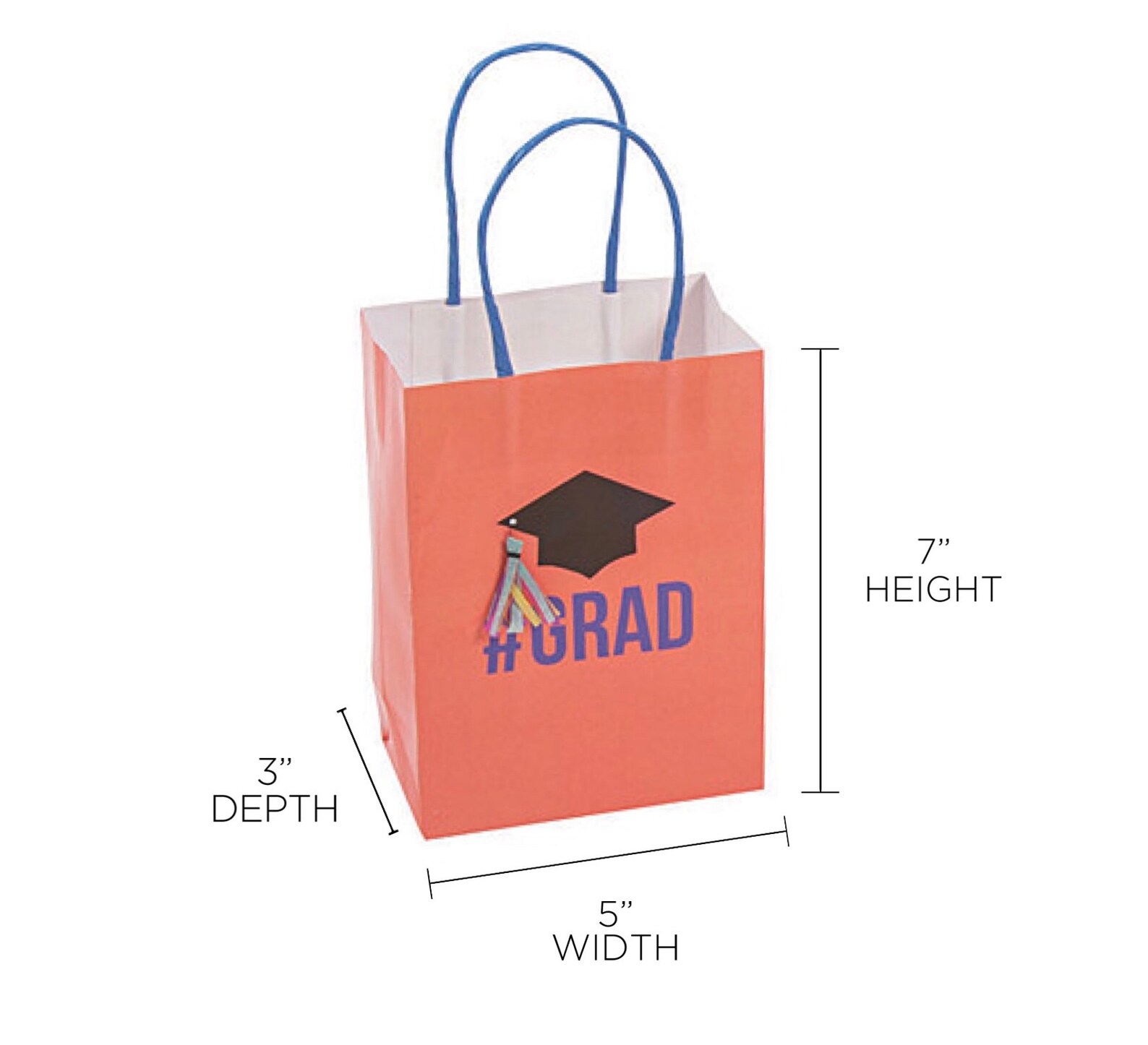 Graduation Gift Bags Finally Im Done Yay Colorful Paper Bags Etsy