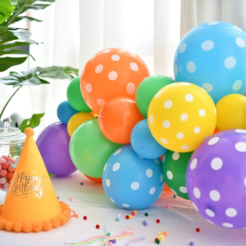 Polka Dot Balloon CHOOSE YOUR COLOR Wedding Engagement Birthday Baby Shower Graduation Carnival Kids Adults Party Festival Decoration image 3
