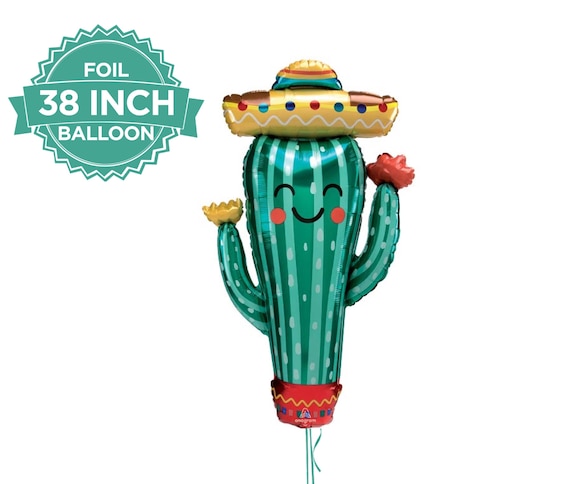 Giant Cactus Balloon Mexican Fiesta Celebration Decoration Cinco de Mayo Wild West Taco Bar Fun Party Supply Birthday Baby Shower Il_570xn
