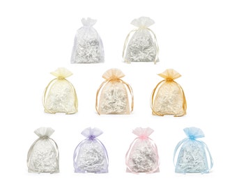 Organza Gift Bag Different Colors Gift Favors Fabric Reusable Pouch Wedding Bridal Shower Christening Engagement Gift Packaging