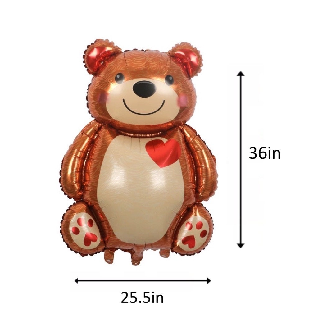 Sitting Bear Balloon Giant Photo Prop Valentines Galentines Etsy 日本