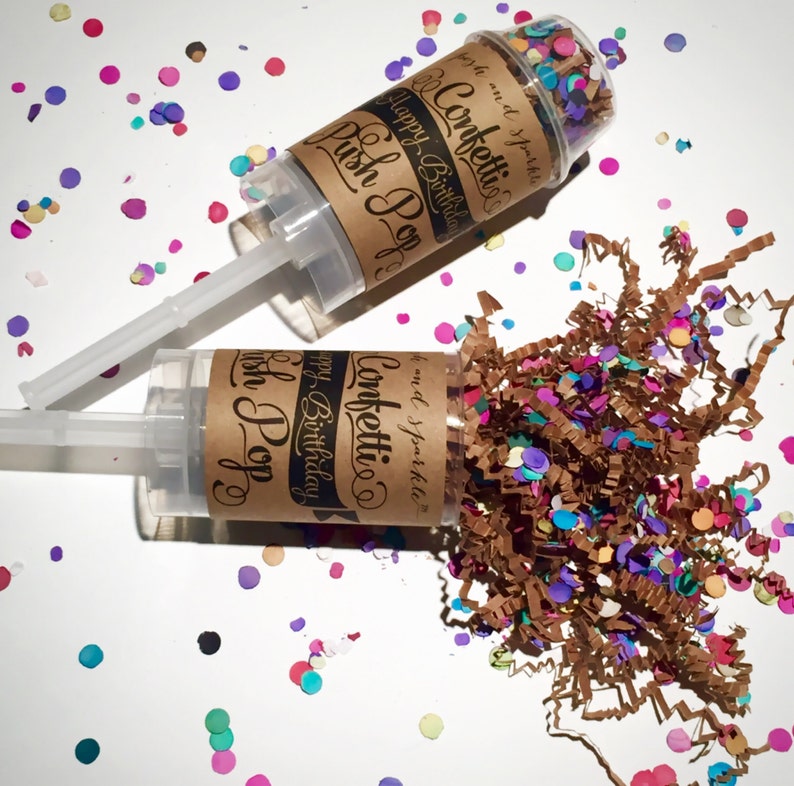 Birthday Confetti Popper Biodegradable Birthday Poppers Etsy