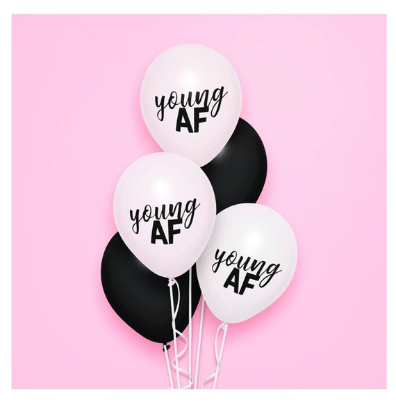 Young AF Gold Balloons,Young AF Letter Balloons,Young AF Gold Letter Balloons,Young af Balloons,18th Birthday Balloons,18th Birthday,21 Bday