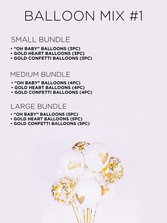 Oh baby cheap confetti balloons