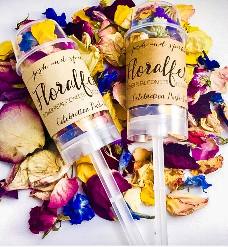 Flower Confetti Popper Biodegradable Confetti Poppers Etsy