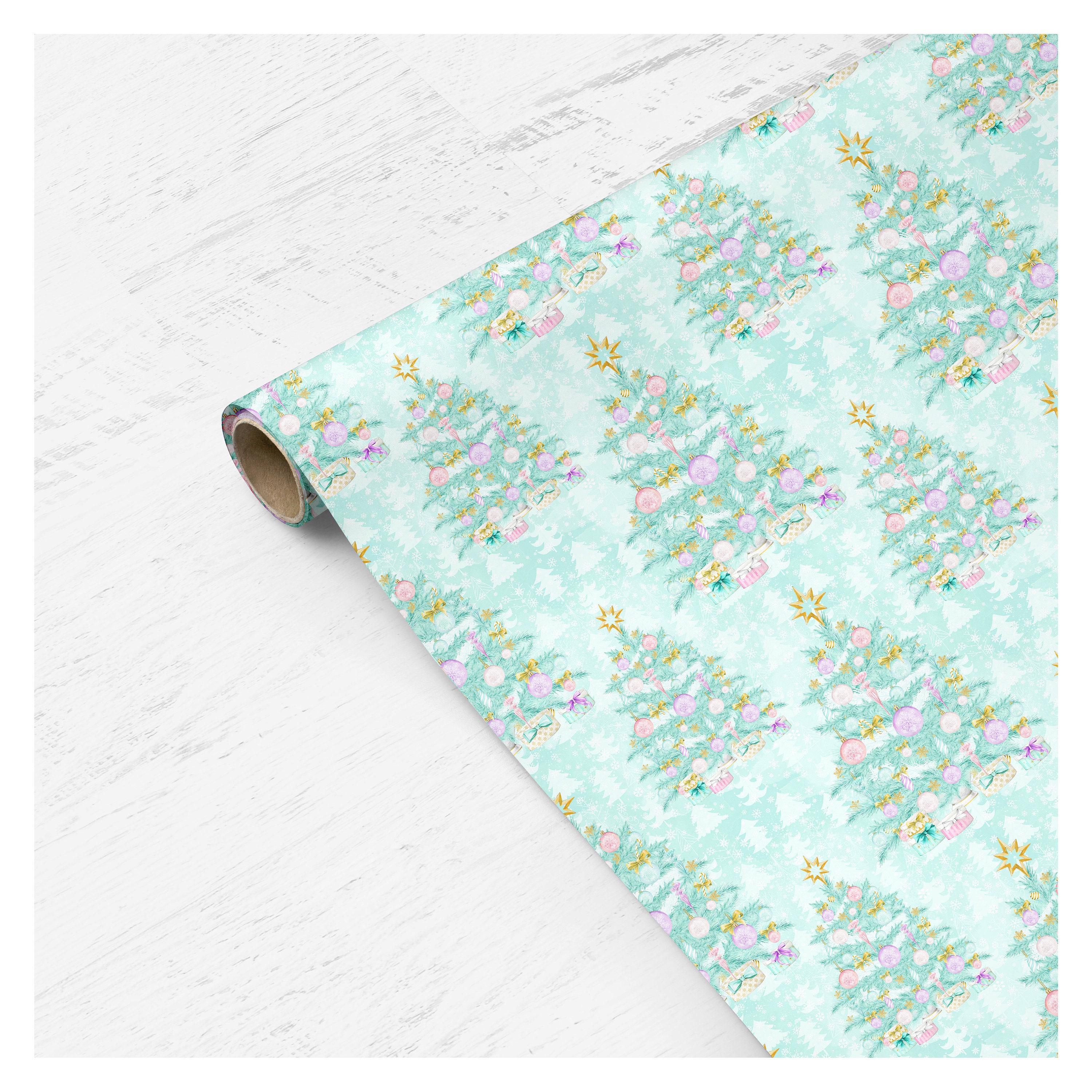 Pastel Christmas Wrapping Paper 