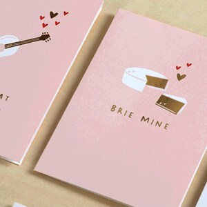 Brie Mine carte de voeux romantique mariage anniversaire couple fromage célébration carte de voeux amateur de fromage jeu de mots mari femme cadeau