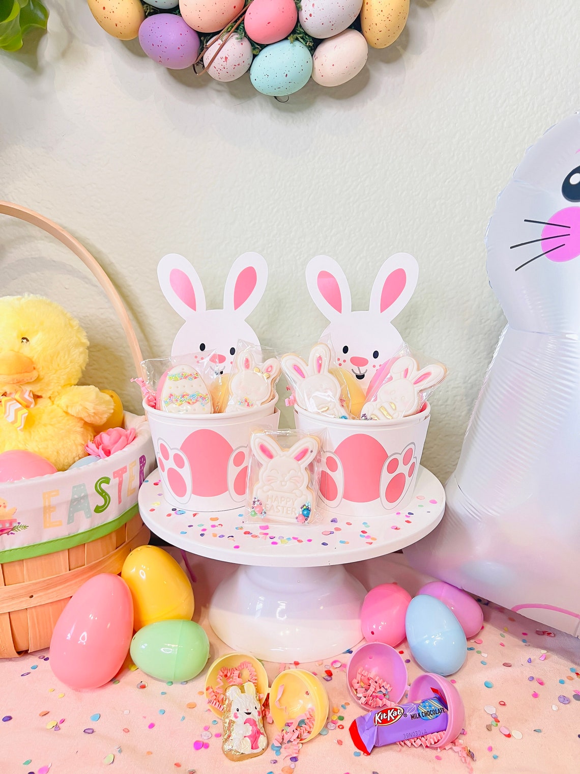 Candy Confetti Filled Easter Eggs Pastel Surprise Mystery Egg Etsy