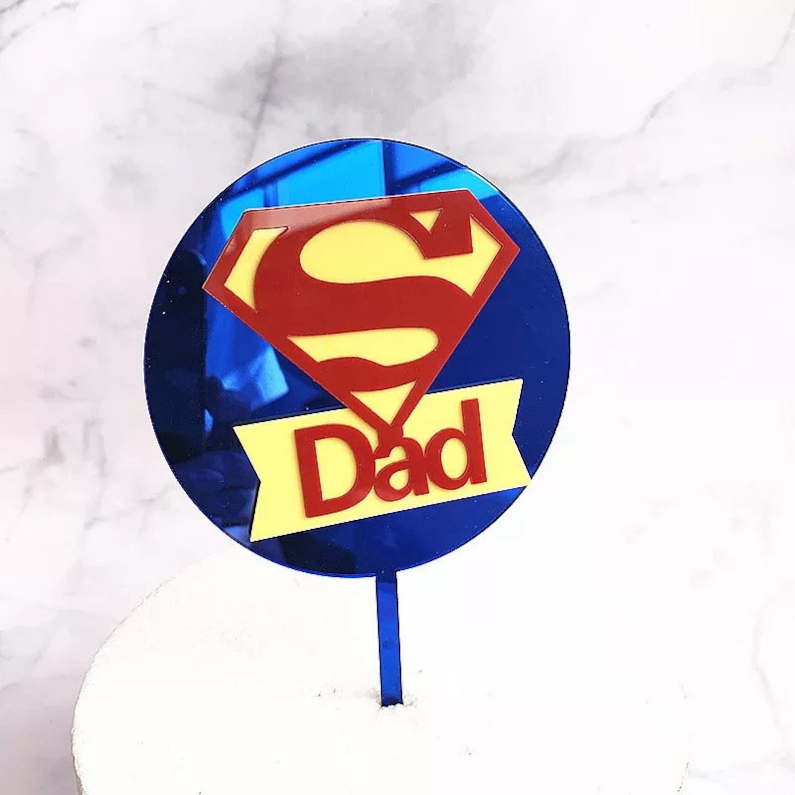 Super Dad Cake Topper Round Acrylic Dessert Decoration Etsy Super Dad Cake Topper Round Acrylic Dessert Decoration Etsy