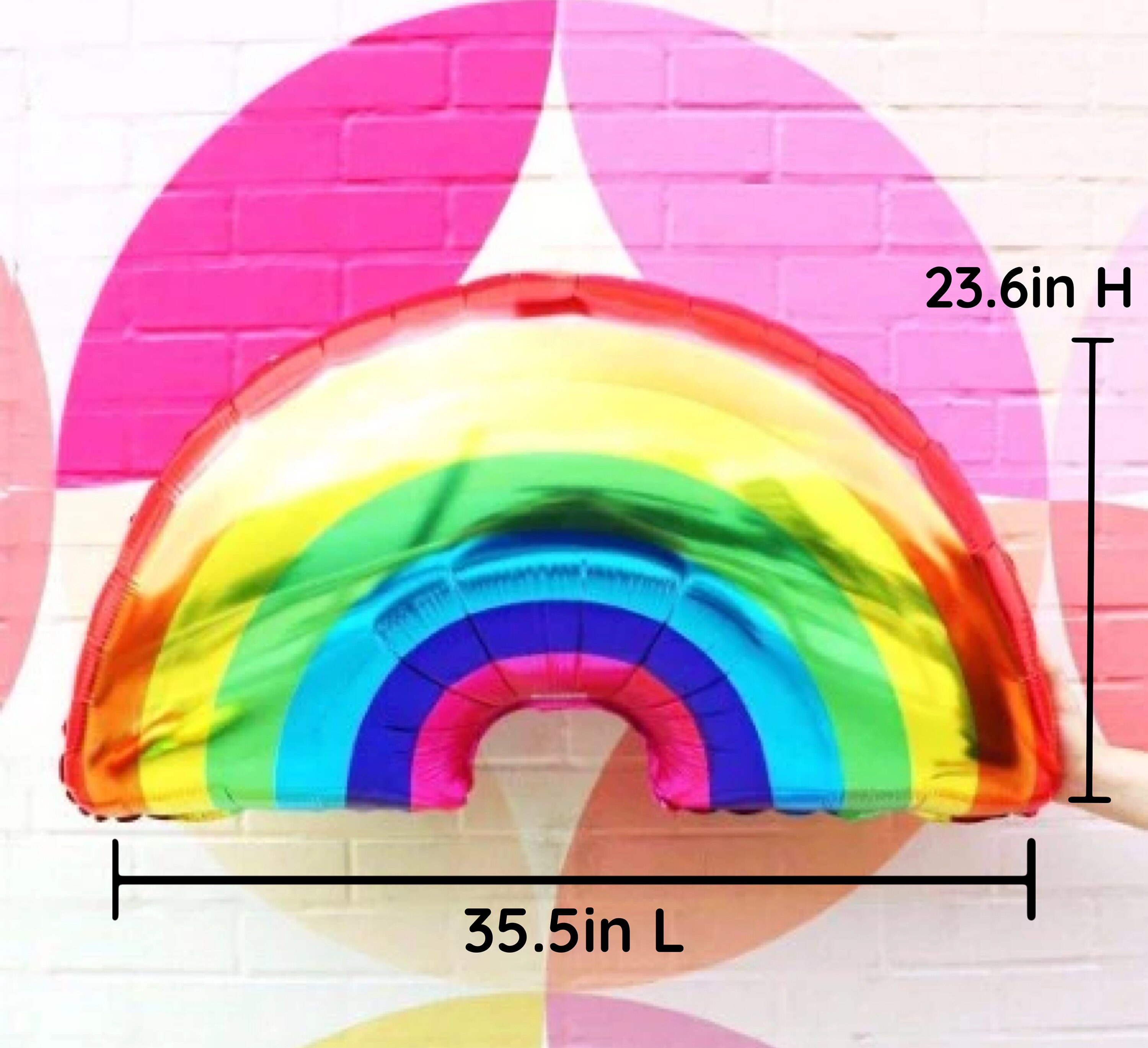 PrideGEO Folienballons 5 Stück – Regenbogen LGBT+ Design – Für CSD, Partys, Hochzeit – Mit Helium Oder Luft