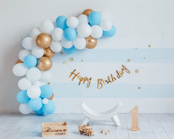 Decoration Anniversaire 1 an Garcon, Bleu Arche Ballon Anniversaire 1 an,  Deco Anniversaire 1 an Garcon, Ballon Anniversaire Bleu, Ballon 1 an,  Décoration Anniversaire pour 1 an Bébé Garcon : : Cuisine et Maison