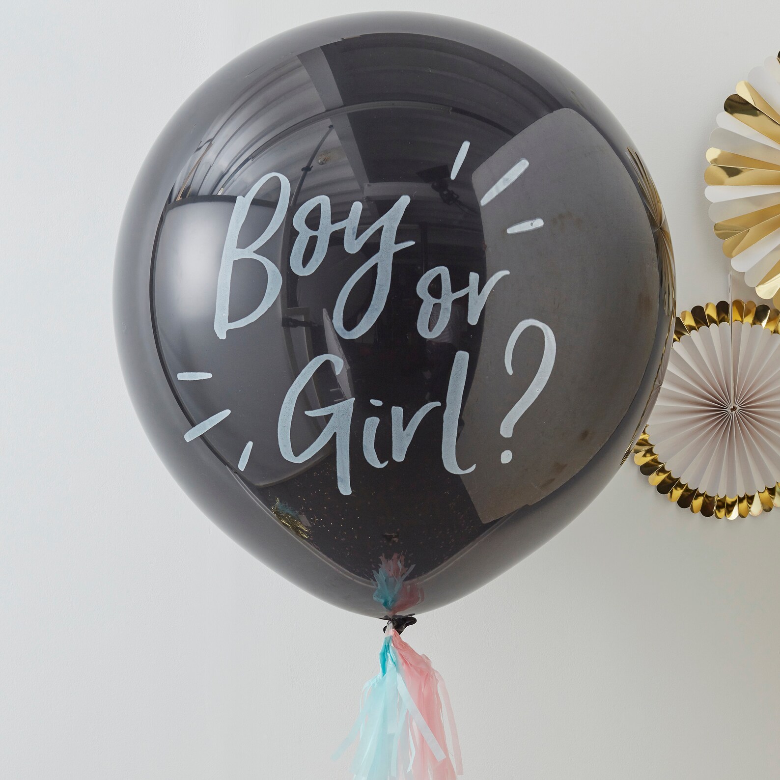 Boy or Girl Gender Reveal Balloon With Confetti Boy or Girl Etsy
